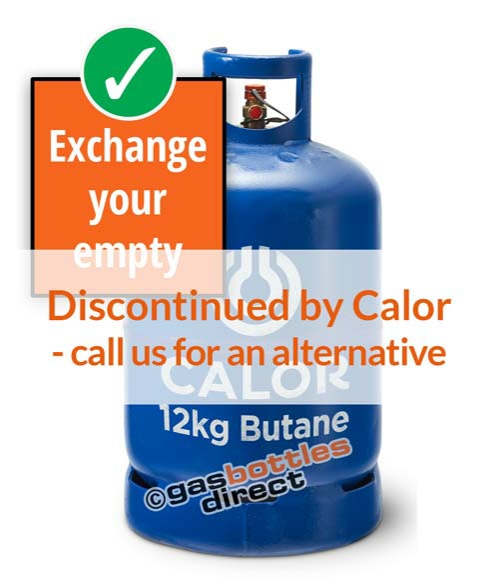 12kg Butane Calor Gas Bottle Cylinder Refill